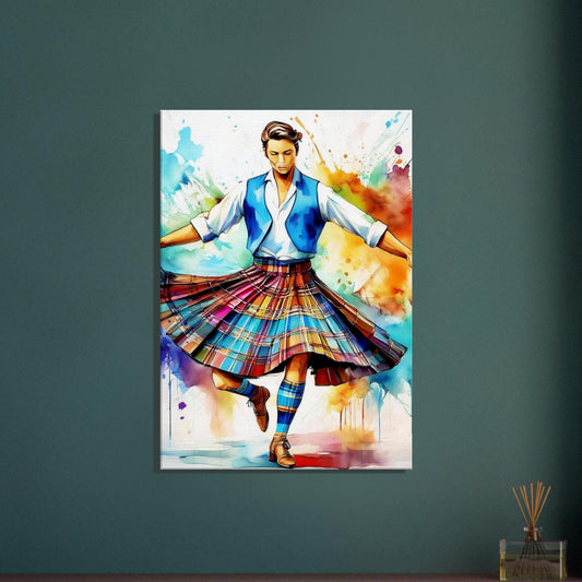 Scottish Country Dancer Canvas Print