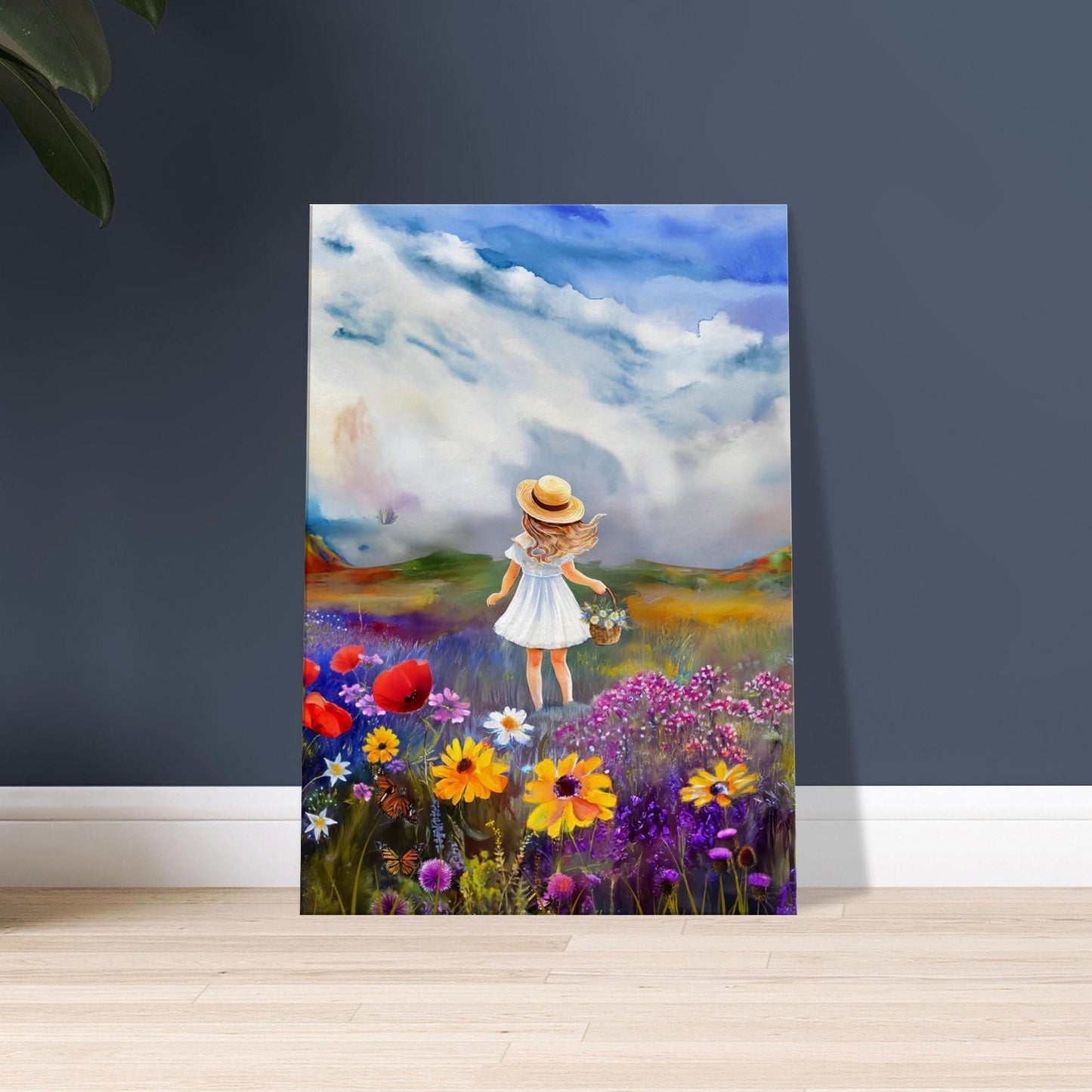 Flower Girl Canvas Print: Colors of the UK Art