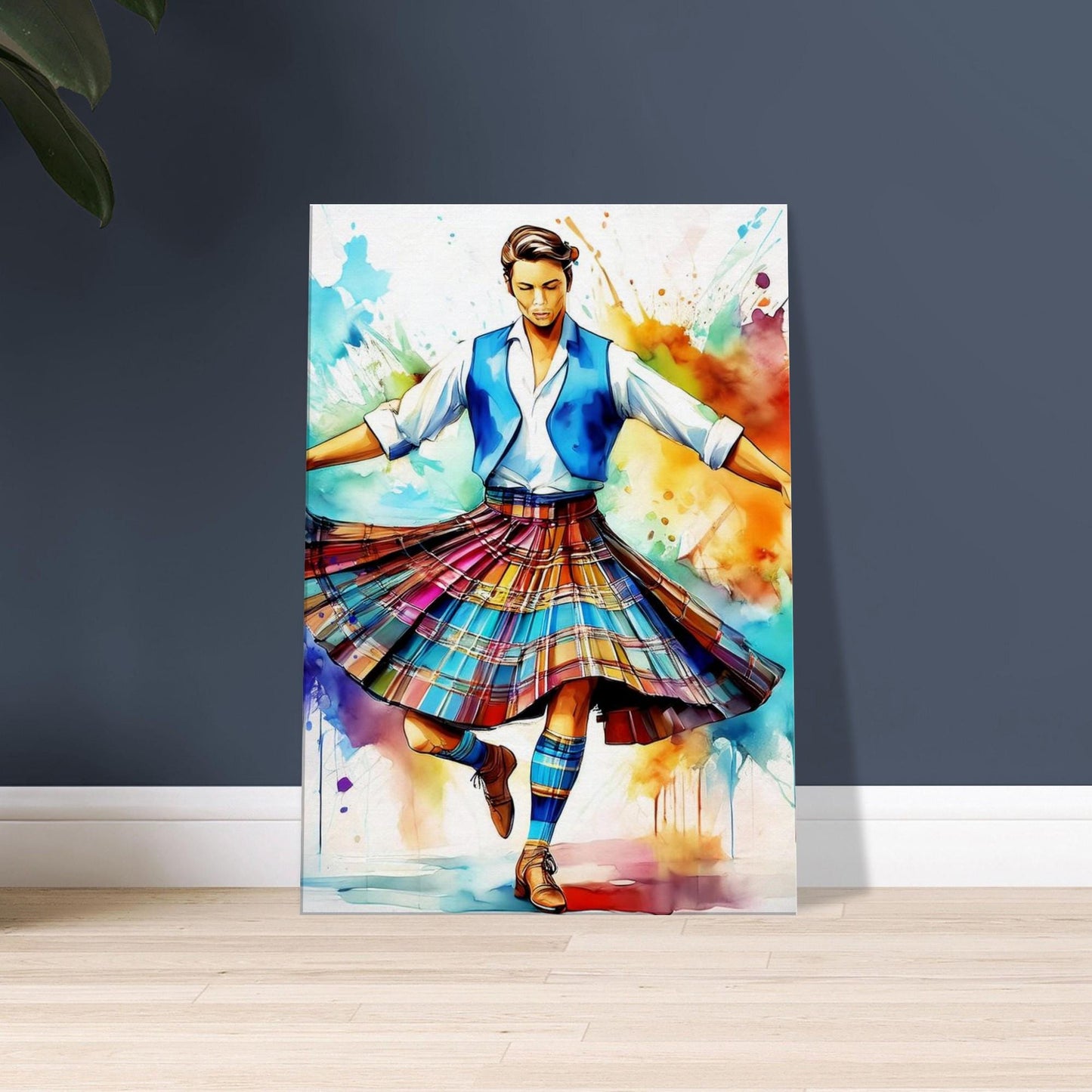 Scottish Country Dancer Canvas Print