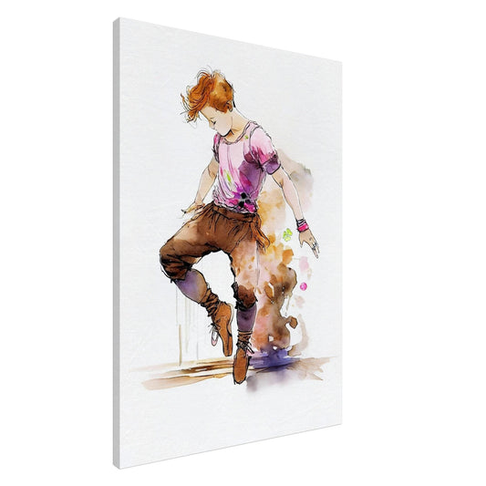 Irish Line Dancing Canvas – Unique UK Heritage Decor | Dance Art Canvas Print Gift