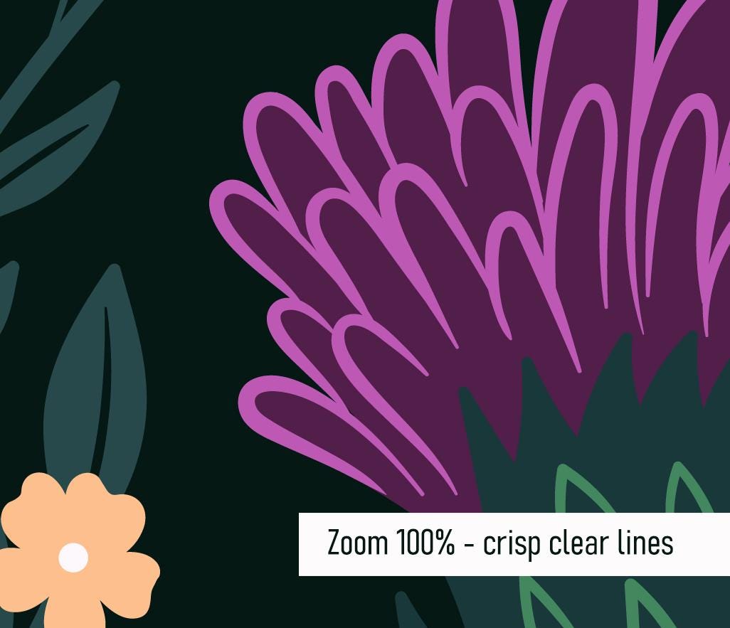 Kitchen & Bathroom Wallpaper "Thistles" - waterproof - 60"x50" / 152,4 cm x 127 cm