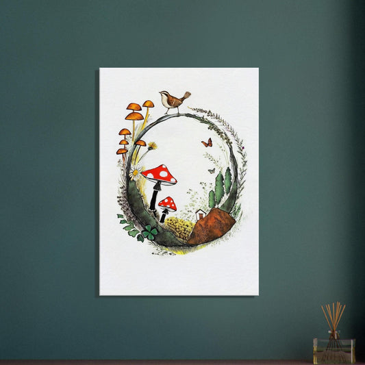 Fairy Ring Canvas Print – Whimsical Mushroom Art | UK Heritage Decor Wall Art
