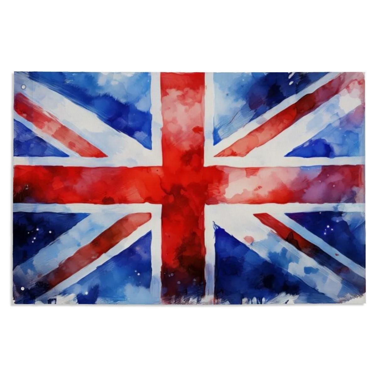 Heavy-duty, Hand Drawn Union Jack Flag Design, Three-Layer Outdoor Flag of the UK. Double Sided. 36"x24" / 92x61 cm | Raise the Colours