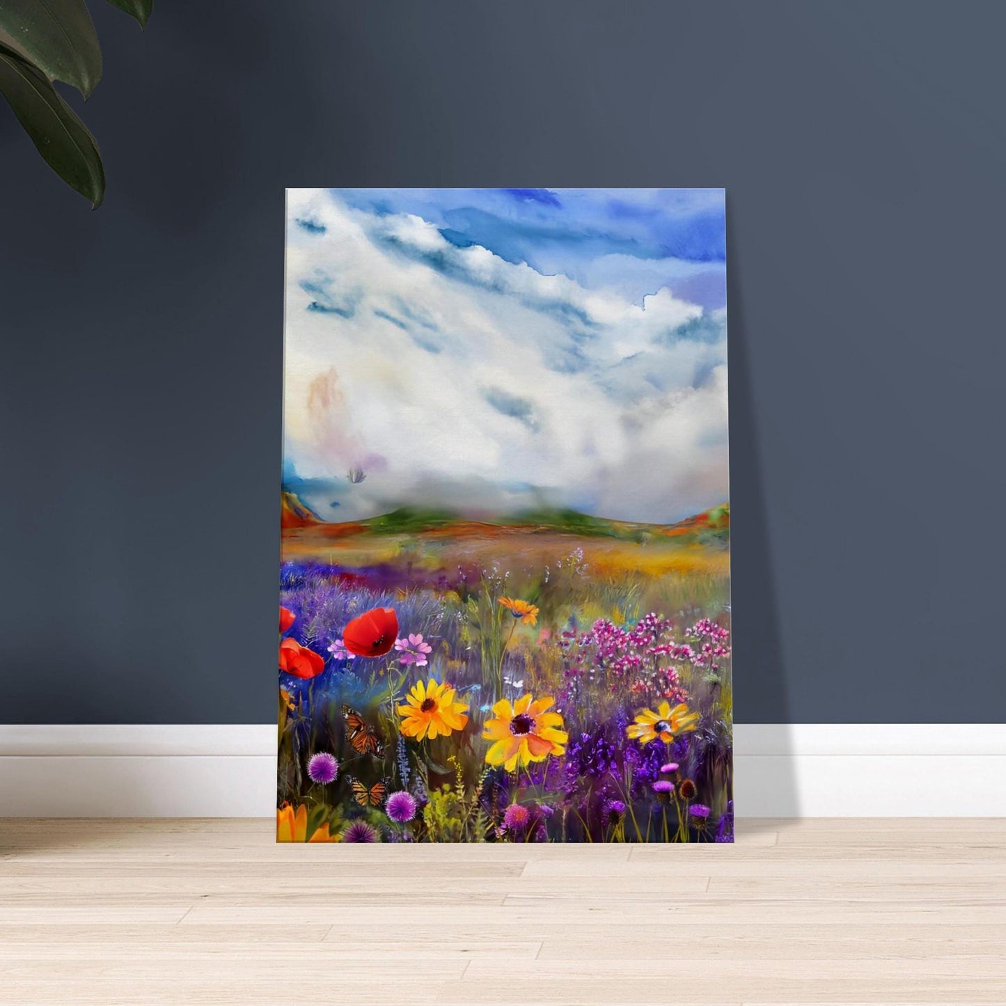 British Wildflower Canvas Print: Colors of the UK