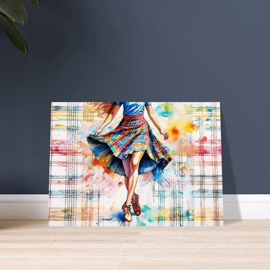 Art Print "Scottish Country Dancer in a Tartan Skirt" 3 | Tartan Girlies Collection