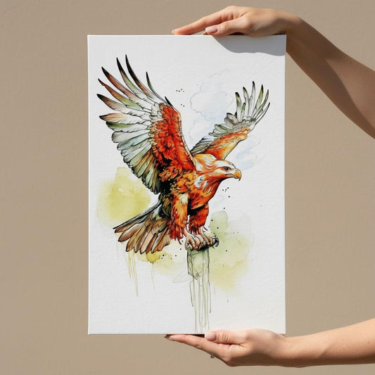 Golden Eagle Canvas Print: British Wildlife Art Decor