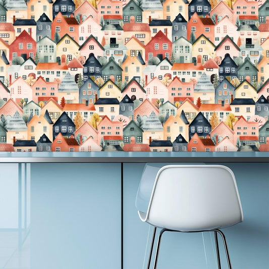 Kitchen & Bathroom Wallpaper British Homes- Kitchen back splash - waterproof - 60"x50" / 152,4 cm x 127 cm