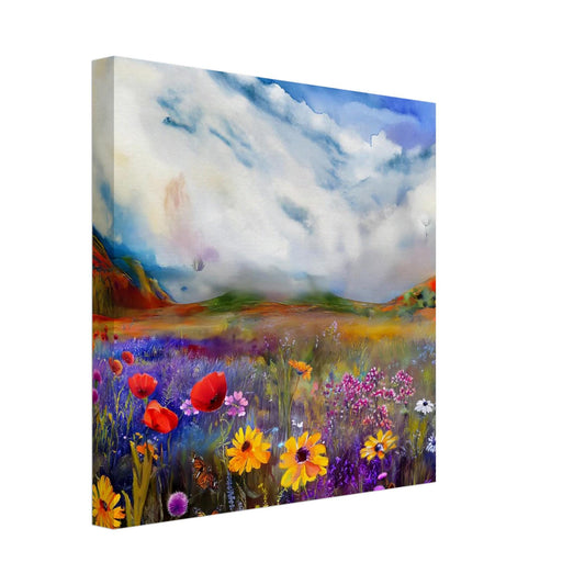 Scottish Wildflower Canvas Print: Colors of Scotland